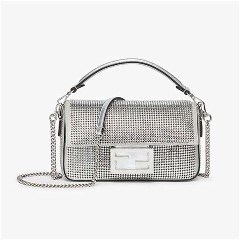 fendi roma amor baguette bag|Fendi baguette silver.